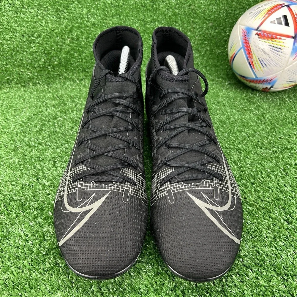 Nike Superfly 8 Club FG/MG Men's 9 Soccer Cleats CV0852 004 Black Iron Grey Boot